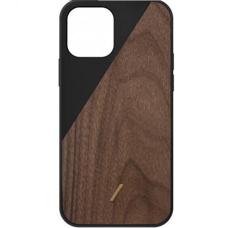 Чехол Native Union Clic Wooden для iPhone 12/12 Pro, пластик/дерево. Цвет: чёрный