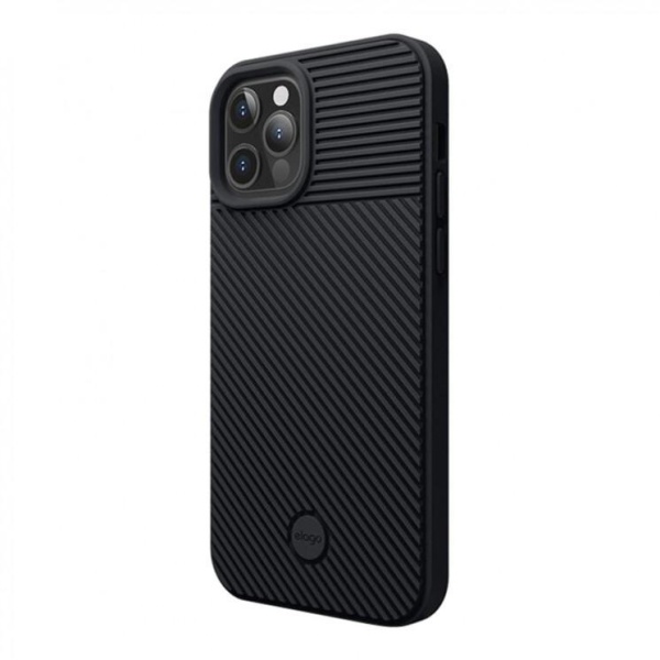 Чехол Elago CUSHION для iPhone 12 Pro Max, TPU silicone. Цвет: чёрный