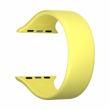 Ремешок силиконовый Lyambda Atria для Apple Watch 38мм/40мм. Цвет: жёлтый