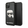 Чехол Lagerfeld для iPhone 11 Pro Max Leather Karl's Head. Цвет: чёрный