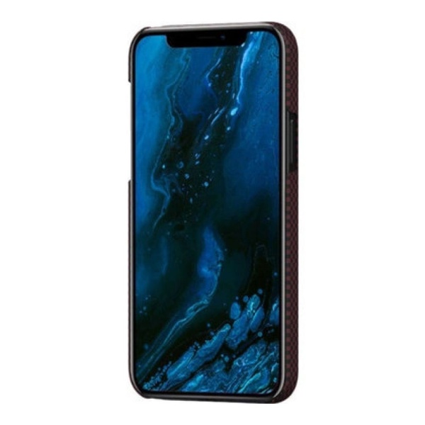 Чехол Pitaka MagEZ Case для iPhone 12 Pro Max, шахматное плетение. Цвет: чёрно-красный