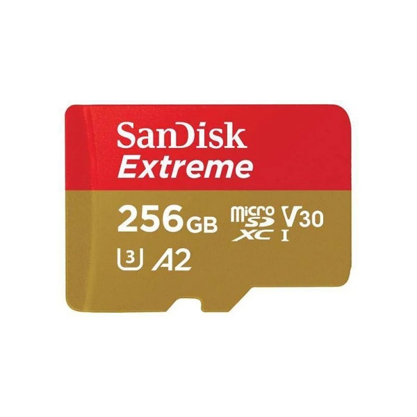 Карта памяти Sandisk Extreme microSDXC 256GB + SD Adapter + Rescue Pro Deluxe (SDSQXA1-256G-GN6MA)