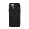 Чехол Lagerfeld для iPhone 12 Pro Max Liquid Silicone Ikonik outlines. Цвет: чёрный