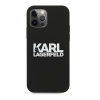 Чехол Lagerfeld для iPhone 12/12 Pro Liquid Silicone Choupette. Цвет: чёрный