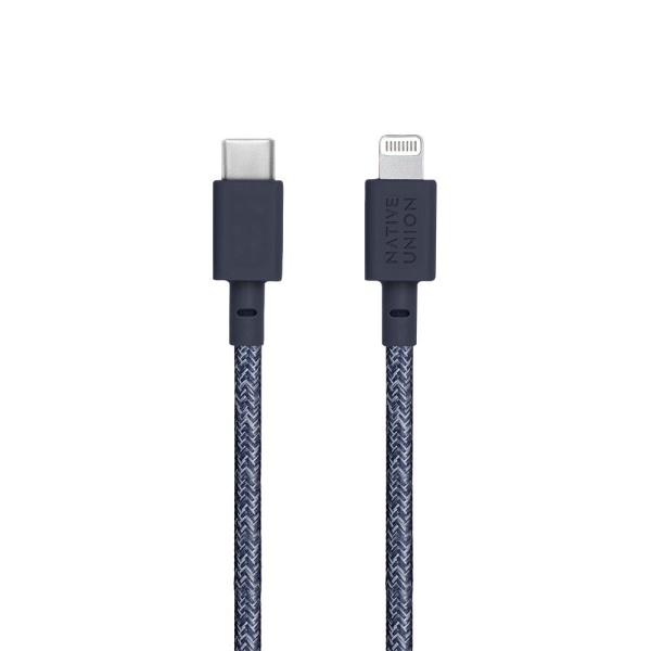 Кабель Native Union USB-C — Lightning, 3м. Цвет: "Чёрный комос"