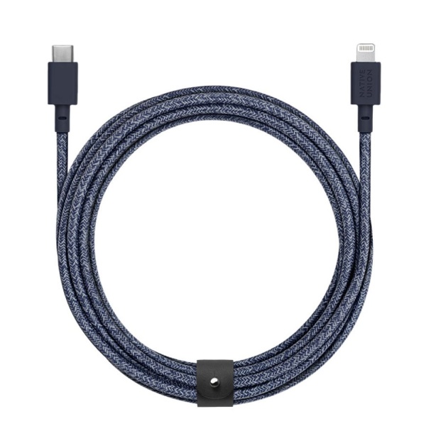 Кабель Native Union USB-C — Lightning, 3м. Цвет: индиго