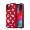 Чехол Guess Peony для iPhone 12/12 Pro, силиконовый. Цвет: красный