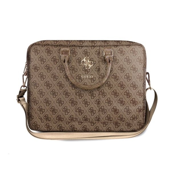 Сумка Guess для ноутбуков 15" with Big metal logo Цвет: коричневый