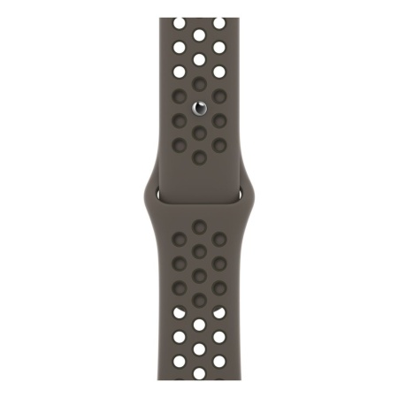 Спортивный ремешок Nike для Apple Watch 45мм. Цвет: "Серая олива/рабочий хаки"