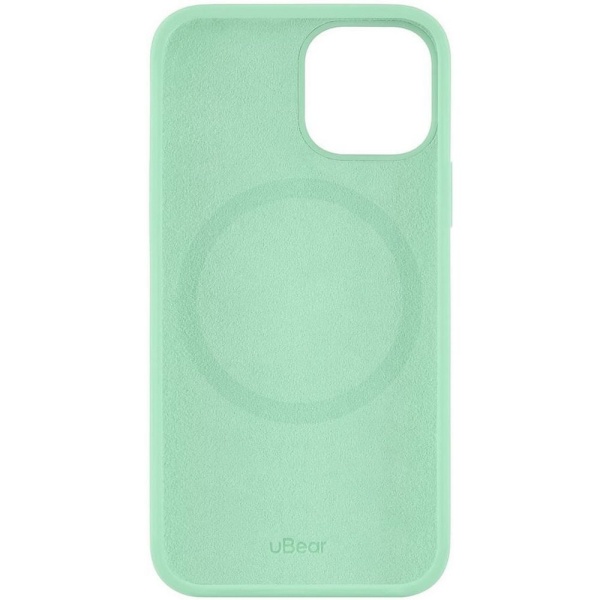 Чехол Ubear Touch Mag Case для iPhone 13, софт-тач силикон. Цвет: светло-зелёный