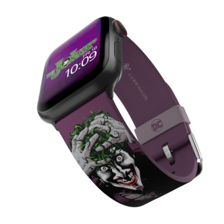 Ремешок силиконовый MobyFox DC Joker Modern Comic для Apple Watch 40мм/42мм/44мм. Цвет: черный