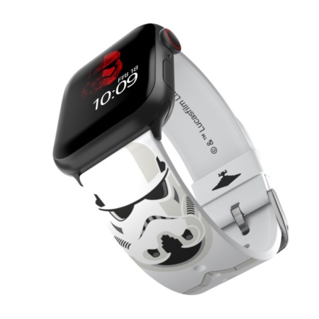 Ремешок силиконовый MobyFox STAR WARS - Stormtrooper для Apple Watch 40мм/42мм/44мм. Цвет: белый