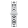 Спортивный ремешок Nike для Apple Watch 41мм, размер R. Цвет: "Чистая платина/чёрный"