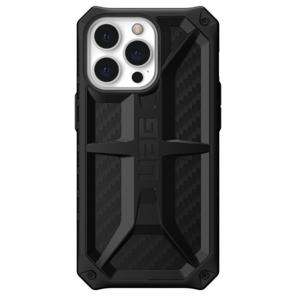 Чехол UAG Monarch Series для iPhone 13 Pro Max. Цвет: чёрный карбон