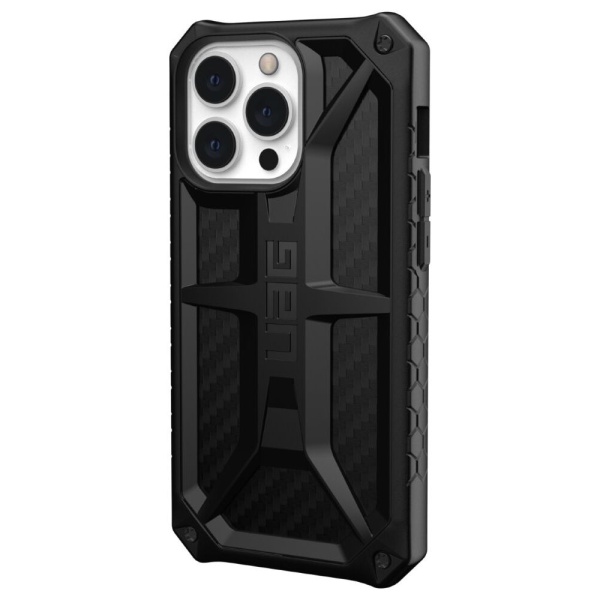 Чехол UAG Monarch Series для iPhone 13 Pro Max. Цвет: чёрный карбон