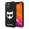 Чехол Lagerfeld для iPhone 13 Liquid silicone Choupette Hard. Цвет: чёрный