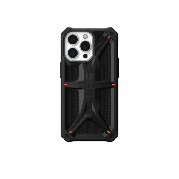 Чехол UAG Monarch Series для iPhone 13 Pro. Цвет: чёрный кевлар