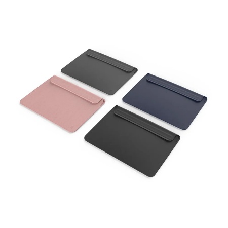 Чехол кожаный WIWU Skin New Pro 2 Leather Sleeve Skin Pro II для MacBook Pro 14". Цвет: чёрный