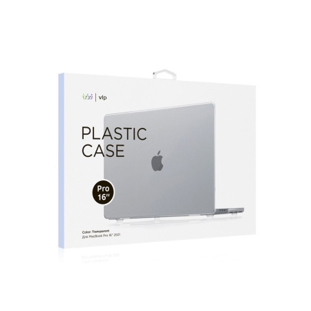 Накладка vlp Plastic case для MacBook Pro 16" 2021. Прозрачный