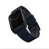 Ремешок кожа/силикон Uniq Straden Waterproof для Apple Watch 42мм/44мм. Цвет: синий