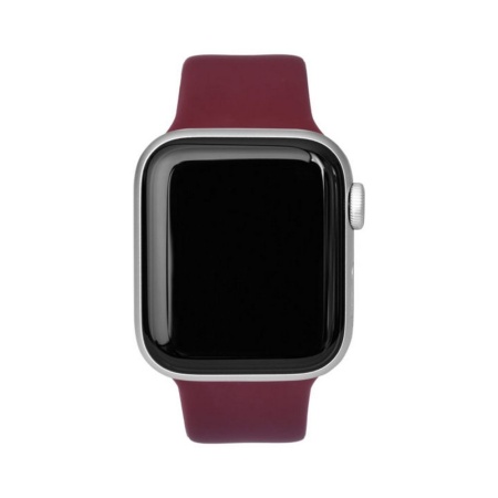 Ремешок силиконовый vlp Silicone Band для Apple Watch 42мм/44мм. Цвет: марсала