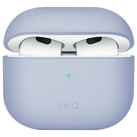 Чехол UNIQ Lino для AirPods Pro, силикон. Цвет: синий