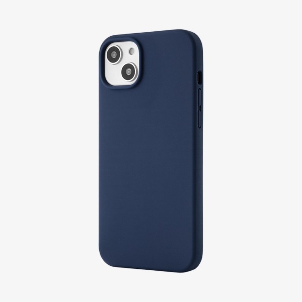 Чехол Ubear Touch Case для iPhone 14 Plus, софт-тач силикон. Цвет: тёмно-синий