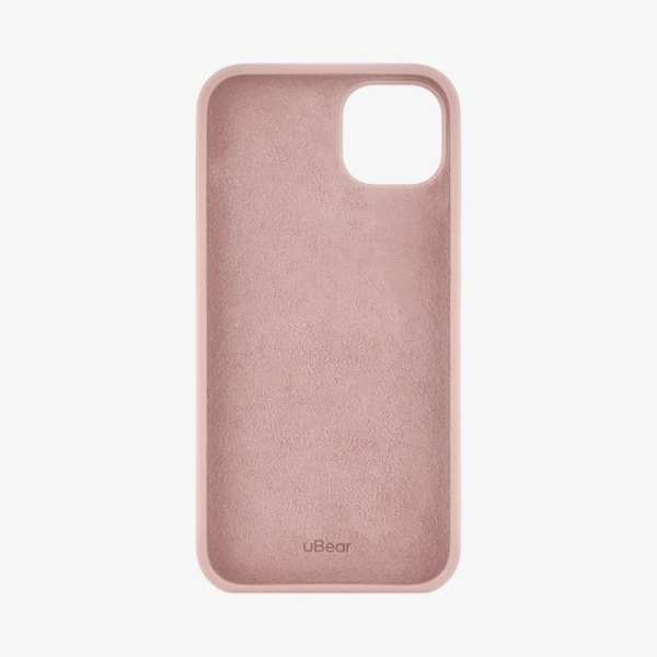 Чехол Ubear Touch Case для iPhone 14 Plus, софт-тач силикон. Цвет: розовый