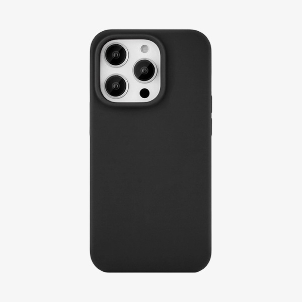 Чехол Ubear Touch Case для iPhone 14 Pro, софт-тач силикон. Цвет: чёрный