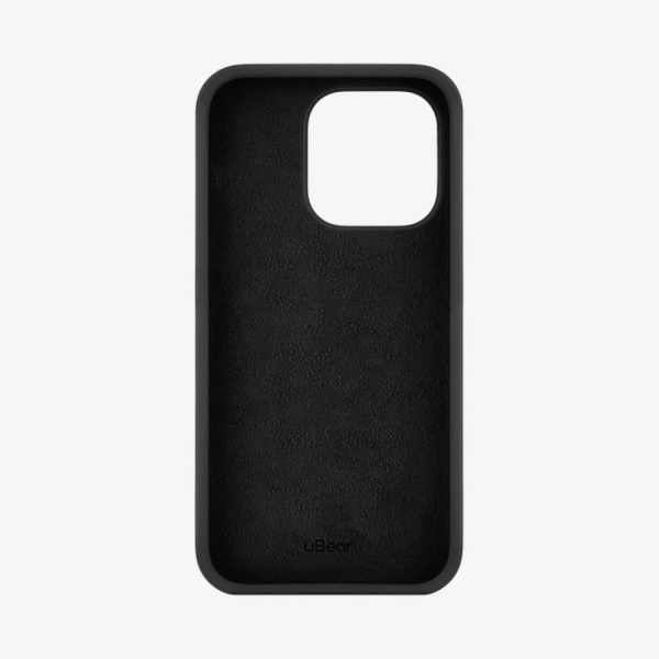 Чехол Ubear Touch Case для iPhone 14 Pro, софт-тач силикон. Цвет: чёрный