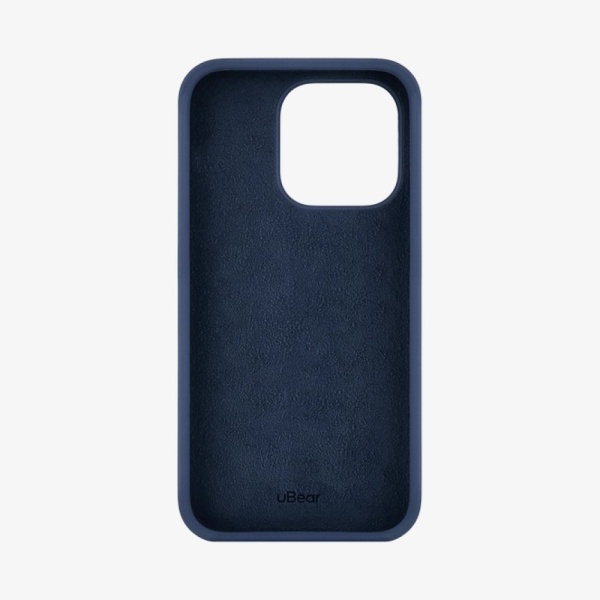 Чехол Ubear Touch Case для iPhone 14 Pro, софт-тач силикон. Цвет: тёмно-синий