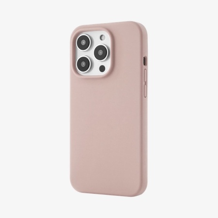 Чехол Ubear Touch Case для iPhone 14 Pro, софт-тач силикон. Цвет: розовый