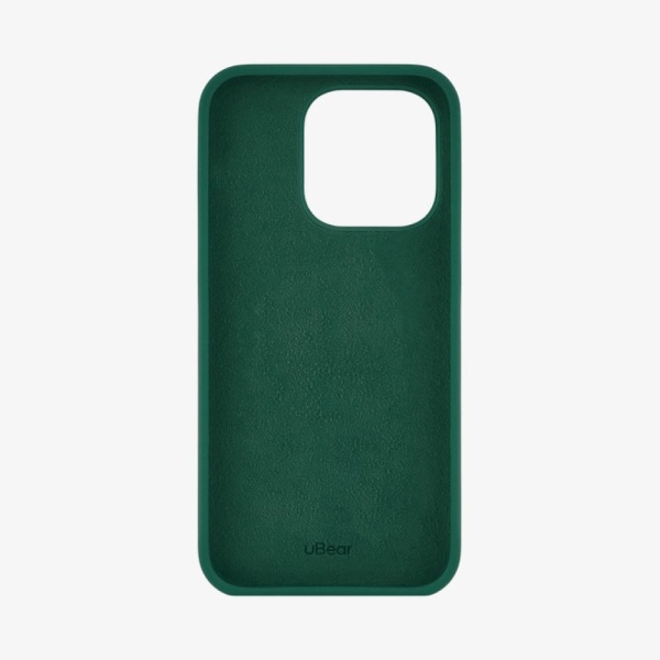 Чехол Ubear Touch Case для iPhone 14 Pro, софт-тач силикон. Цвет: зелёный