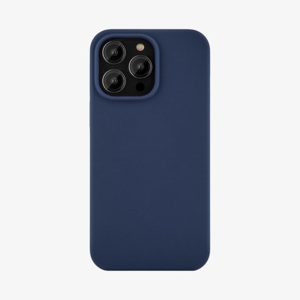 Чехол Ubear Touch Mag Case для iPhone 14 Pro Max, софт-тач силикон. Цвет: тёмно-синий