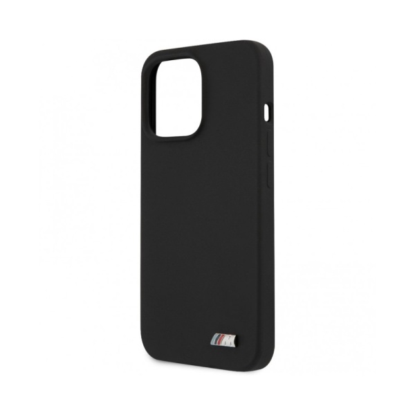 Чехол BMW M-Collection Liquid silicone Hard (Magsafe) для iPhone 13 Pro Max. Цвет: чёрный