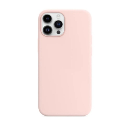 Чехол защитный vlp silicone case с Magsafe для iPhone 14 Pro Max. Цвет: светло-розовый