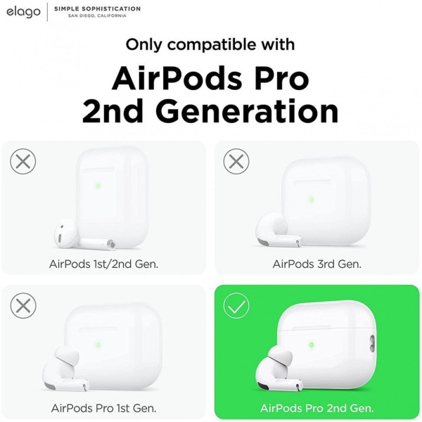 Чехол Elago Liquid Hang Case для AirPods Pro 2. Цвет: розовый