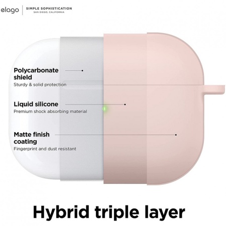 Чехол Elago Liquid Hang Case для AirPods Pro 2. Цвет: розовый