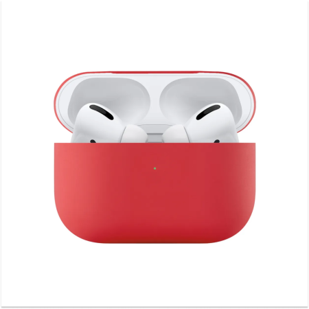 Чехол защитный Ubear для AirPods Pro, усиленный силикон. Цвет: красный