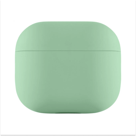 Чехол защитный Ubear для Airpods 3, усиленный силикон. Цвет: светло-зелёный