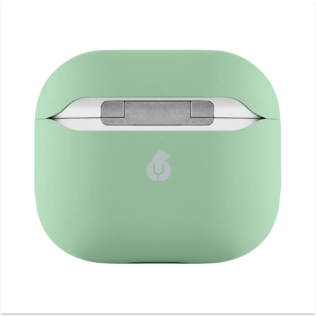 Чехол защитный Ubear для Airpods 3, усиленный силикон. Цвет: светло-зелёный