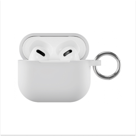 Чехол vlp Soft Touch, с кольцом для AirPods 3. Цвет: белый