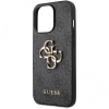 Чехол Guess для iPhone 13 Pro Max PU 4G Big metal logo Hard. Цвет: серый