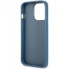 Чехол Guess для iPhone 13 Pro Max PU 4G Double cardslot Metal triangle logo Hard. Цвет: синий