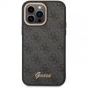Чехол Guess для iPhone 14 Pro Max PU 4G Script metal logo Hard. Цвет: чёрный