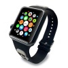 Ремешок силиконовый Lagerfeld Silicone Karl and Choupet heads для Apple Watch 42/44/45. Цвет: чёрный