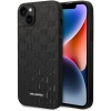 Чехол Lagerfeld для iPhone 14 PU Saffiano Karl head Patch Hard. Цвет: чёрный