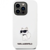 Чехол Lagerfeld для iPhone 14 Pro Liquid silicone NFT Choupette Hard. Цвет: белый