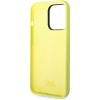 Чехол Lagerfeld для iPhone 14 Pro Liquid silicone Round RSG logo Hard. Цвет: зелёный