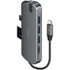 USB-хаб EnergEA AluHUB HD PRO 8-in-1 USB-C 3.1, USB-A, HDMI, RJ-45, SD/Micro SD. Цвет: серый